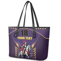 Custom Trinidad and Tobago Cricket Leather Tote Bag Go Champion Knight Riders - Wonder Print Shop