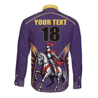 Custom Trinidad and Tobago Cricket Long Sleeve Button Shirt Go Champion Knight Riders - Wonder Print Shop