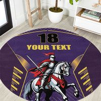 Custom Trinidad and Tobago Cricket Round Carpet Go Champion Knight Riders - Wonder Print Shop