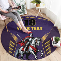 Custom Trinidad and Tobago Cricket Round Carpet Go Champion Knight Riders - Wonder Print Shop