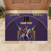 Custom Trinidad and Tobago Cricket Rubber Doormat Go Champion Knight Riders - Wonder Print Shop
