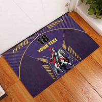 Custom Trinidad and Tobago Cricket Rubber Doormat Go Champion Knight Riders - Wonder Print Shop