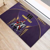 Custom Trinidad and Tobago Cricket Rubber Doormat Go Champion Knight Riders - Wonder Print Shop