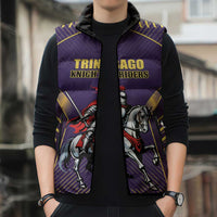 Custom Trinidad and Tobago Cricket Sleeveless Puffer Jacket Go Champion Knight Riders - Wonder Print Shop