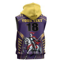 Custom Trinidad and Tobago Cricket Sleeveless Zip Hoodie Go Champion Knight Riders - Wonder Print Shop
