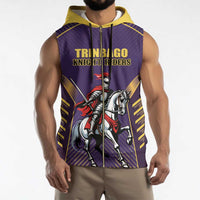 Custom Trinidad and Tobago Cricket Sleeveless Zip Hoodie Go Champion Knight Riders - Wonder Print Shop