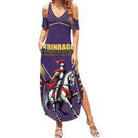 Custom Trinidad and Tobago Cricket Summer Maxi Dress Go Champion Knight Riders - Wonder Print Shop