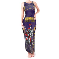 Custom Trinidad and Tobago Cricket Tank Maxi Dress Go Champion Knight Riders - Wonder Print Shop