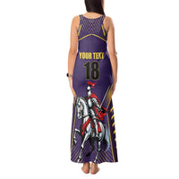 Custom Trinidad and Tobago Cricket Tank Maxi Dress Go Champion Knight Riders - Wonder Print Shop