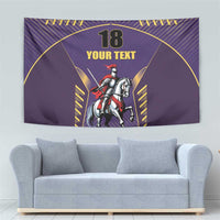 Custom Trinidad and Tobago Cricket Tapestry Go Champion Knight Riders - Wonder Print Shop