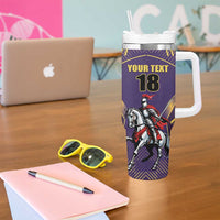 Custom Trinidad and Tobago Cricket Tumbler With Handle Go Champion Knight Riders - Wonder Print Shop