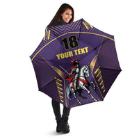 Custom Trinidad and Tobago Cricket Umbrella Go Champion Knight Riders - Wonder Print Shop