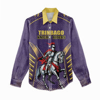 Custom Trinidad and Tobago Cricket Women Casual Shirt Go Champion Knight Riders - Wonder Print Shop