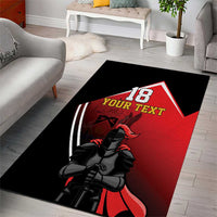 Custom Trinidad and Tobago Cricket Knight Riders Area Rug Go Champion - Wonder Print Shop