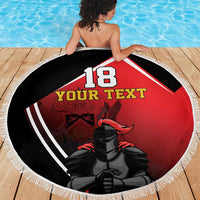 Custom Trinidad and Tobago Cricket Knight Riders Beach Blanket Go Champion - Wonder Print Shop