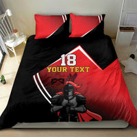 Custom Trinidad and Tobago Cricket Knight Riders Bedding Set Go Champion - Wonder Print Shop