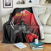 Custom Trinidad and Tobago Cricket Knight Riders Blanket Go Champion - Wonder Print Shop