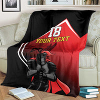 Custom Trinidad and Tobago Cricket Knight Riders Blanket Go Champion - Wonder Print Shop