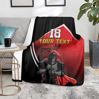 Custom Trinidad and Tobago Cricket Knight Riders Blanket Go Champion - Wonder Print Shop