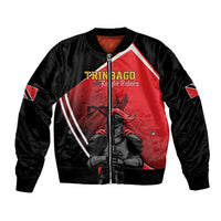 Custom Trinidad and Tobago Cricket Knight Riders Bomber Jacket Go Champion - Wonder Print Shop