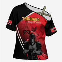 Custom Trinidad and Tobago Cricket Knight Riders Cross Shoulder Shirt Go Champion - Wonder Print Shop