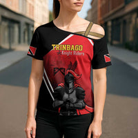 Custom Trinidad and Tobago Cricket Knight Riders Cross Shoulder Shirt Go Champion - Wonder Print Shop