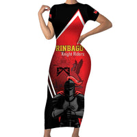 Custom Trinidad and Tobago Cricket Knight Riders Family Matching Short Sleeve Bodycon Dress and Hawaiian Shirt Go Champion - Wonder Print Shop