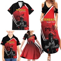 Custom Trinidad and Tobago Cricket Knight Riders Family Matching Summer Maxi Dress and Hawaiian Shirt Go Champion - Wonder Print Shop