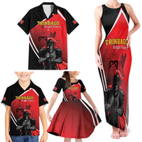 Custom Trinidad and Tobago Cricket Knight Riders Family Matching Tank Maxi Dress and Hawaiian Shirt Go Champion - Wonder Print Shop