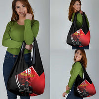 Custom Trinidad and Tobago Cricket Knight Riders Grocery Bag Go Champion - Wonder Print Shop