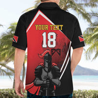 Custom Trinidad and Tobago Cricket Knight Riders Hawaiian Shirt Go Champion - Wonder Print Shop
