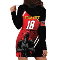 Custom Trinidad and Tobago Cricket Knight Riders Hoodie Dress Go Champion - Wonder Print Shop