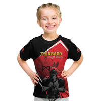 Custom Trinidad and Tobago Cricket Knight Riders Kid T Shirt Go Champion - Wonder Print Shop