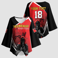 Custom Trinidad and Tobago Cricket Knight Riders Kimono Sleeve Blouse Go Champion - Wonder Print Shop