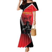 Custom Trinidad and Tobago Cricket Knight Riders Mermaid Dress Go Champion - Wonder Print Shop