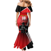 Custom Trinidad and Tobago Cricket Knight Riders Mermaid Dress Go Champion - Wonder Print Shop