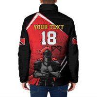 Custom Trinidad and Tobago Cricket Knight Riders Padded Jacket Go Champion - Wonder Print Shop