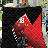 Custom Trinidad and Tobago Cricket Knight Riders Quilt Go Champion - Wonder Print Shop