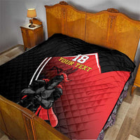 Custom Trinidad and Tobago Cricket Knight Riders Quilt Go Champion - Wonder Print Shop