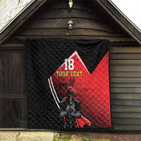 Custom Trinidad and Tobago Cricket Knight Riders Quilt Go Champion - Wonder Print Shop