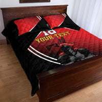 Custom Trinidad and Tobago Cricket Knight Riders Quilt Bed Set Go Champion - Wonder Print Shop