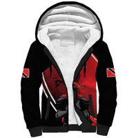 Custom Trinidad and Tobago Cricket Knight Riders Sherpa Hoodie Go Champion - Wonder Print Shop