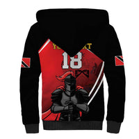 Custom Trinidad and Tobago Cricket Knight Riders Sherpa Hoodie Go Champion - Wonder Print Shop