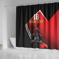 Custom Trinidad and Tobago Cricket Knight Riders Shower Curtain Go Champion - Wonder Print Shop
