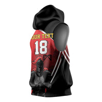 Custom Trinidad and Tobago Cricket Knight Riders Sleeveless Hoodie Go Champion - Wonder Print Shop