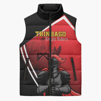 Custom Trinidad and Tobago Cricket Knight Riders Sleeveless Puffer Jacket Go Champion - Wonder Print Shop