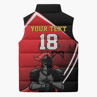 Custom Trinidad and Tobago Cricket Knight Riders Sleeveless Puffer Jacket Go Champion - Wonder Print Shop