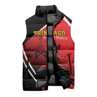Custom Trinidad and Tobago Cricket Knight Riders Sleeveless Puffer Jacket Go Champion - Wonder Print Shop