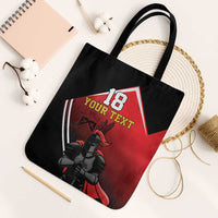 Custom Trinidad and Tobago Cricket Knight Riders Tote Bag Go Champion - Wonder Print Shop