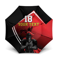 Custom Trinidad and Tobago Cricket Knight Riders Umbrella Go Champion - Wonder Print Shop